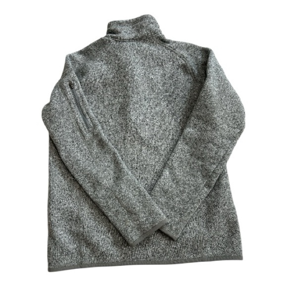 Patagonia Better Sweater Gray Fleece Quarter-Zip Pullover.Size L - Picture 2 of 6